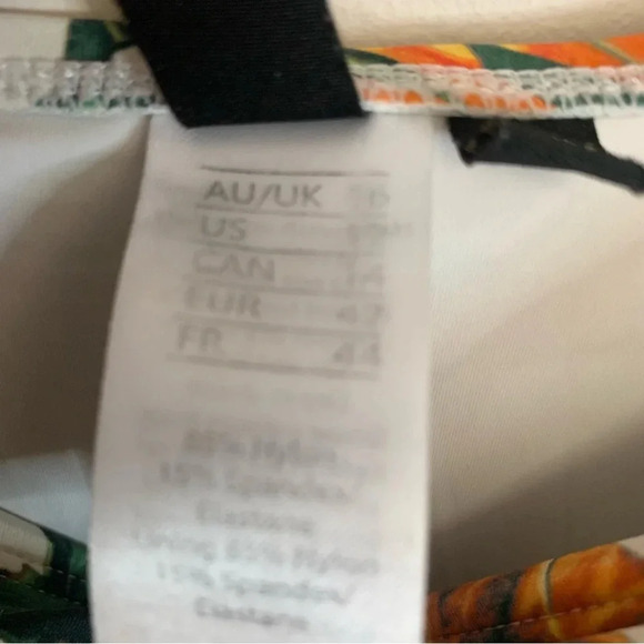 Niptuck Orange Brown One Piece  Bathing Suit 12 - Picture 3 of 8